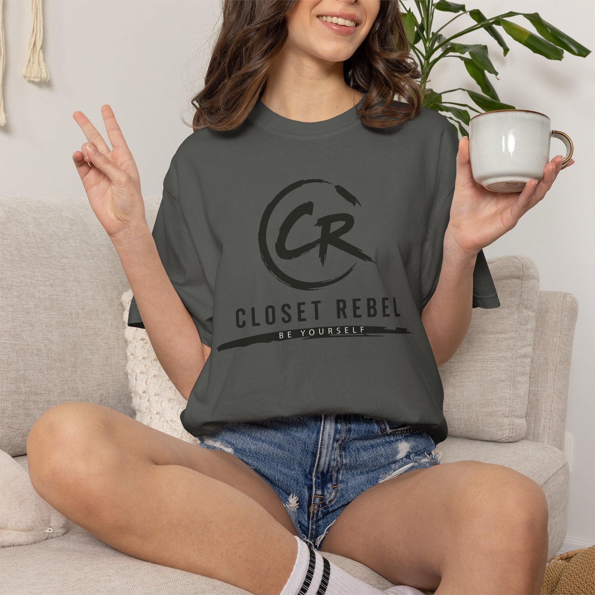 Closet Rebel Logo T-Shirt — Minimal Vintage Streetwear Tee