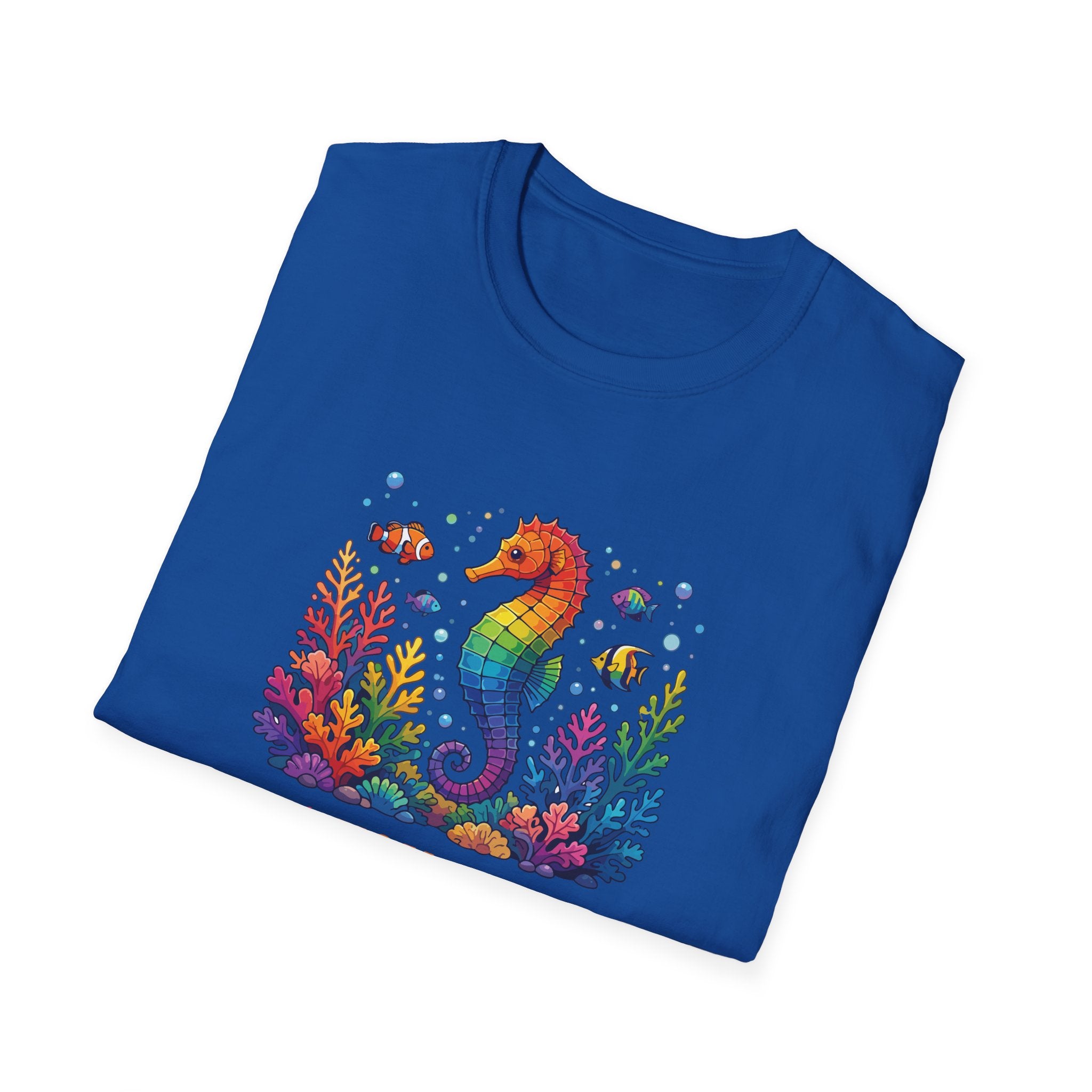 Seahorse Pride T-Shirt — "Sea You Proud" Rainbow LGBTQ+ Tee