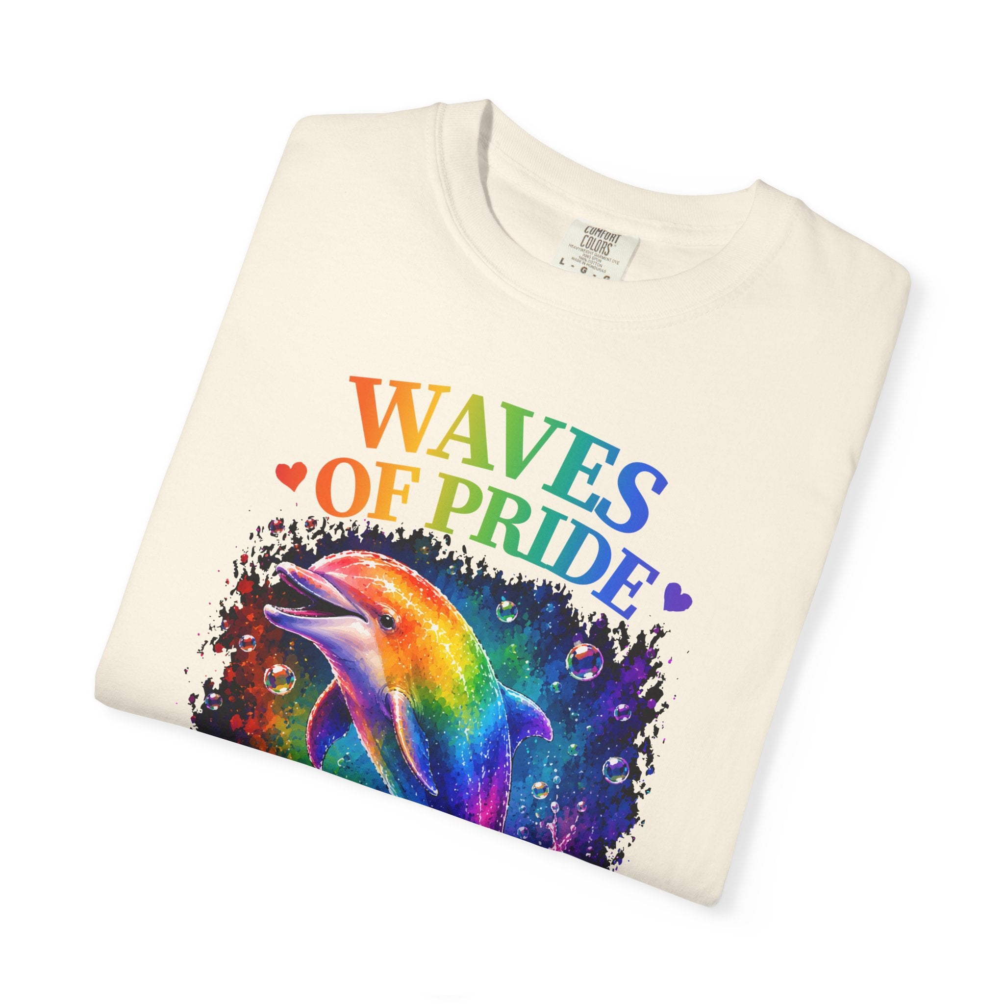 Waves of Pride T-Shirt — Rainbow Dolphin "Love Has No Limits" Tee
