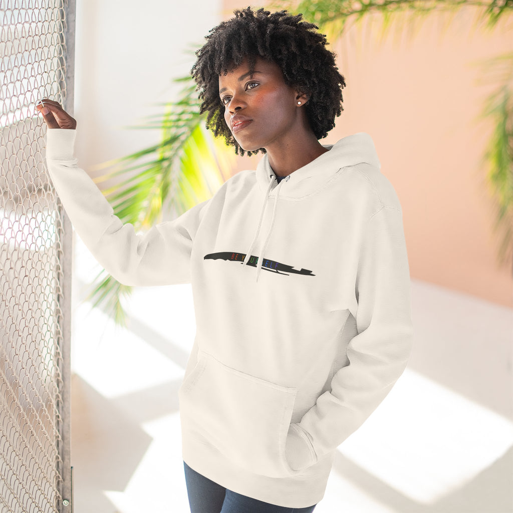 Closet Rebel "Be Yourself" Logo Hoodie — Minimal Urban Fleece Pullover