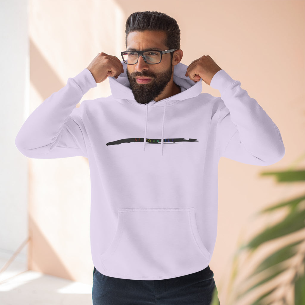 Closet Rebel "Be Yourself" Logo Hoodie — Minimal Urban Fleece Pullover