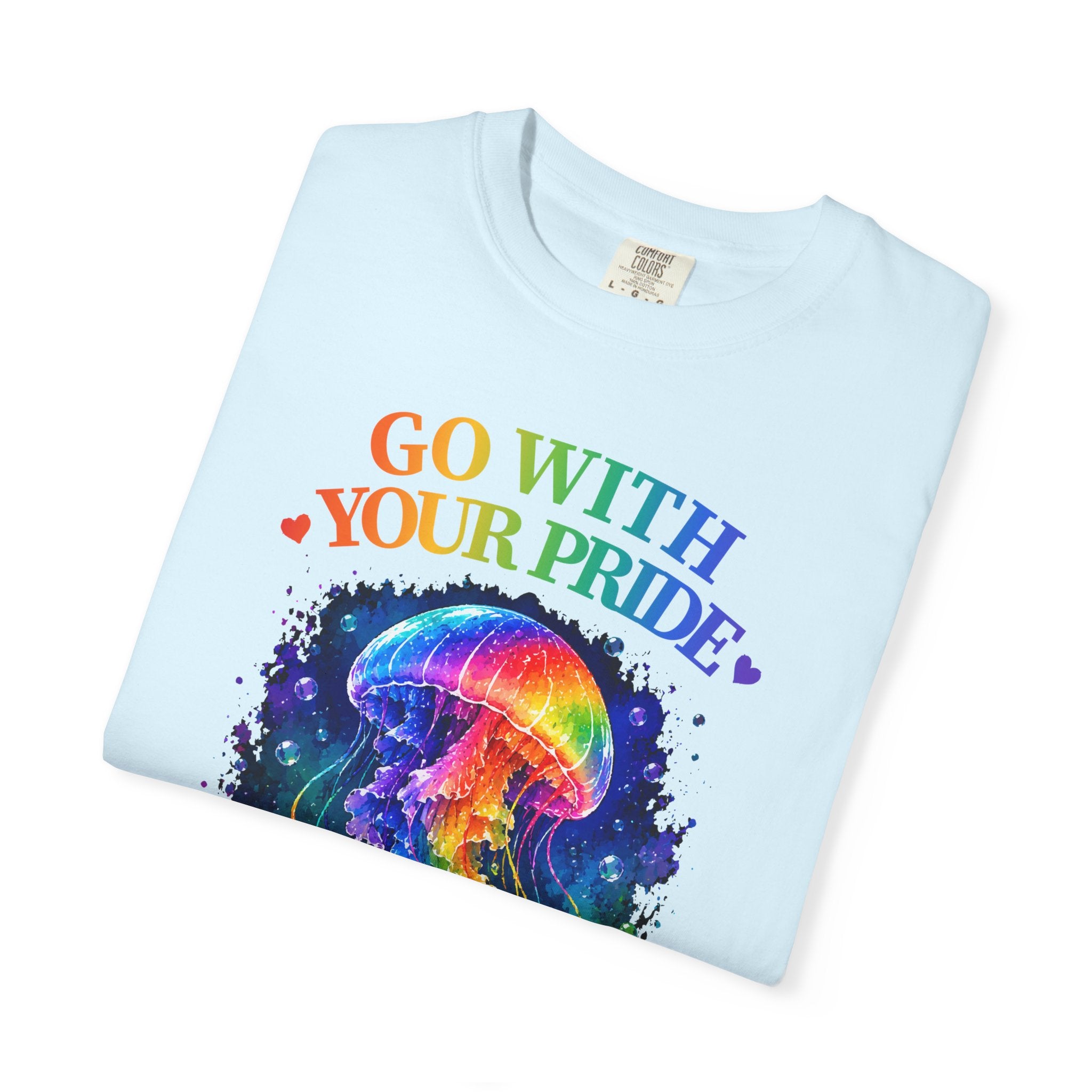 Go With Your Pride Jellyfish T-Shirt — Rainbow LGBTQ+ Pride Tee
