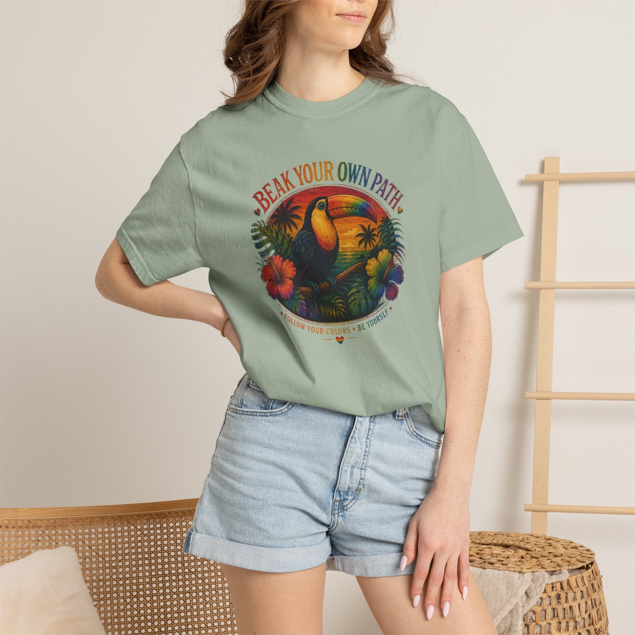 Toucan 'Beak Your Own Path' Graphic T-Shirt