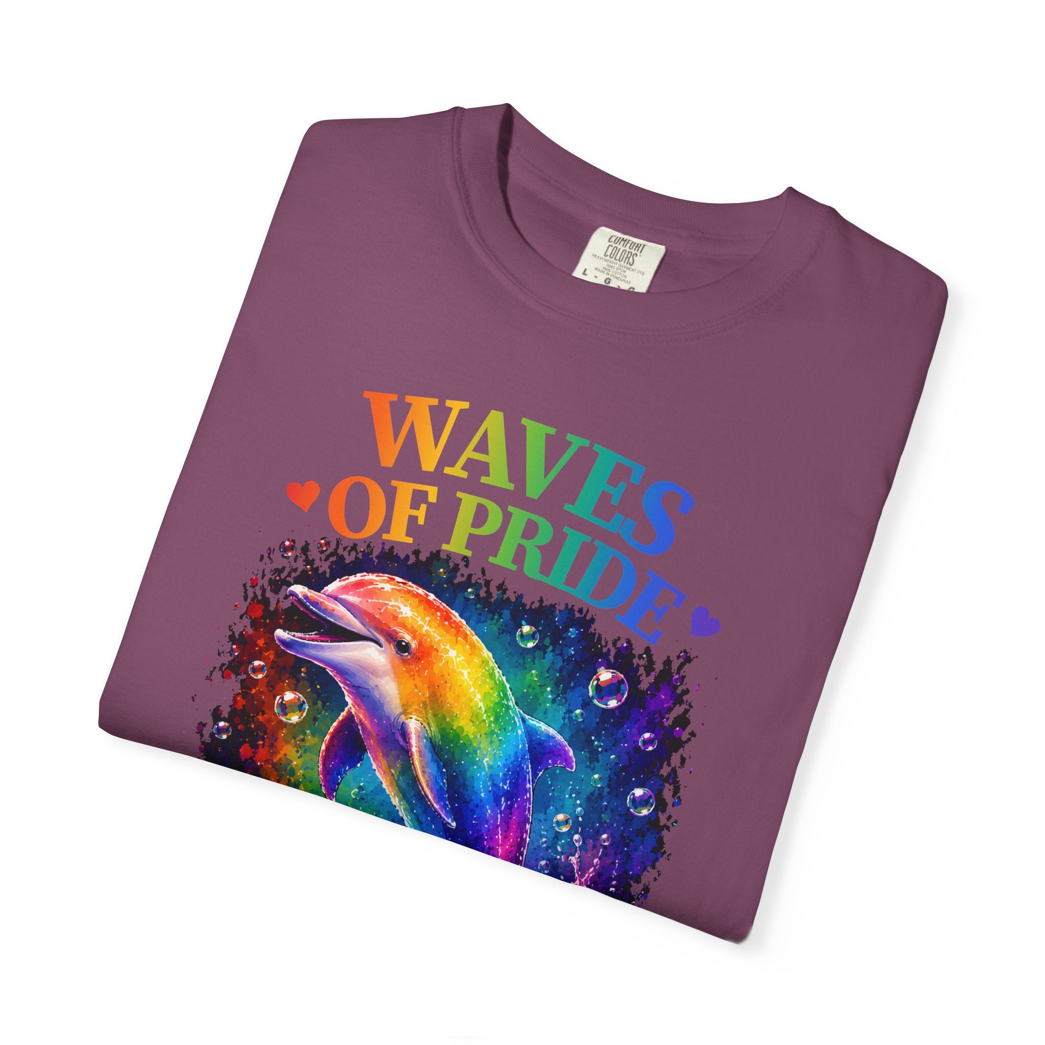 Waves of Pride T-Shirt — Rainbow Dolphin "Love Has No Limits" Tee