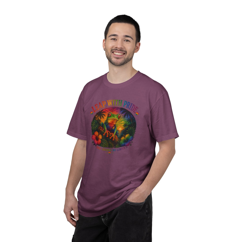 Leap With Pride T-Shirt — Rainbow Frog Graphic Tee (Love Knows No Limits)