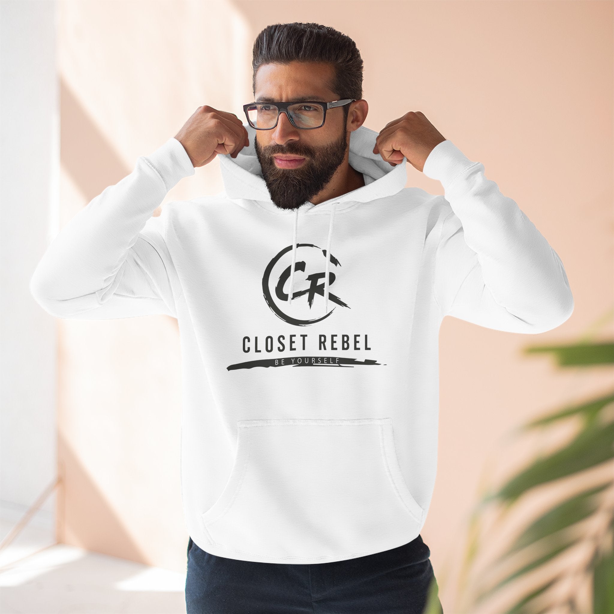 Closet Rebel Logo Hoodie — Minimal Urban Fleece Pullover