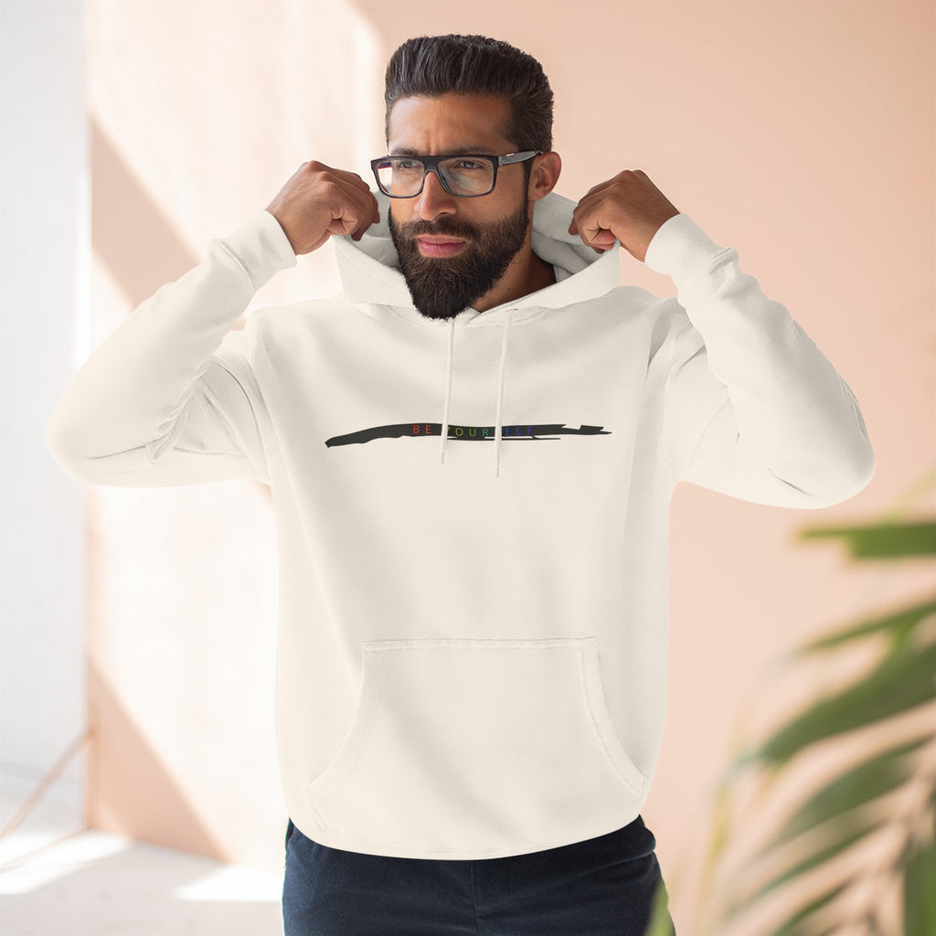 Closet Rebel "Be Yourself" Logo Hoodie — Minimal Urban Fleece Pullover