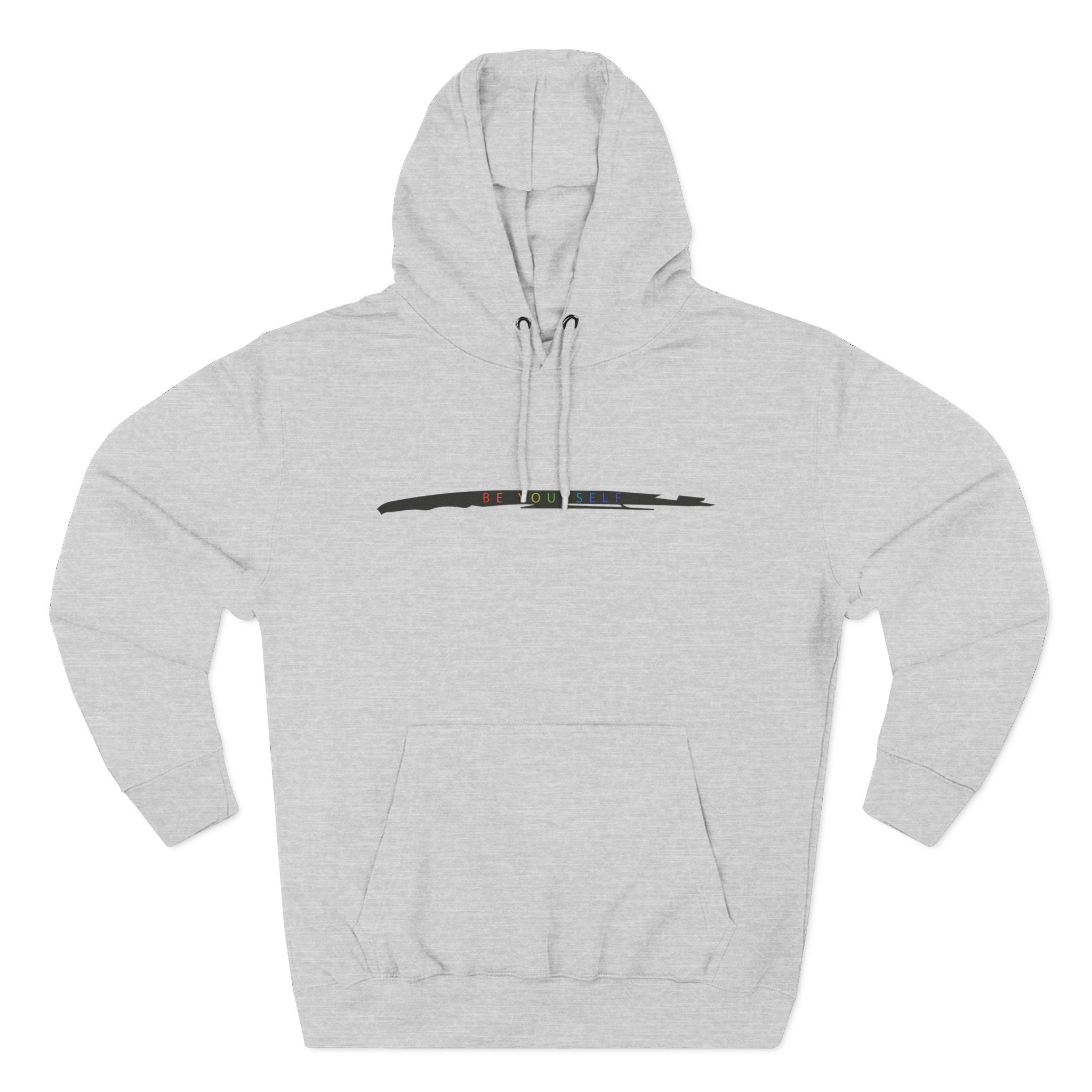 Closet Rebel "Be Yourself" Logo Hoodie — Minimal Urban Fleece Pullover