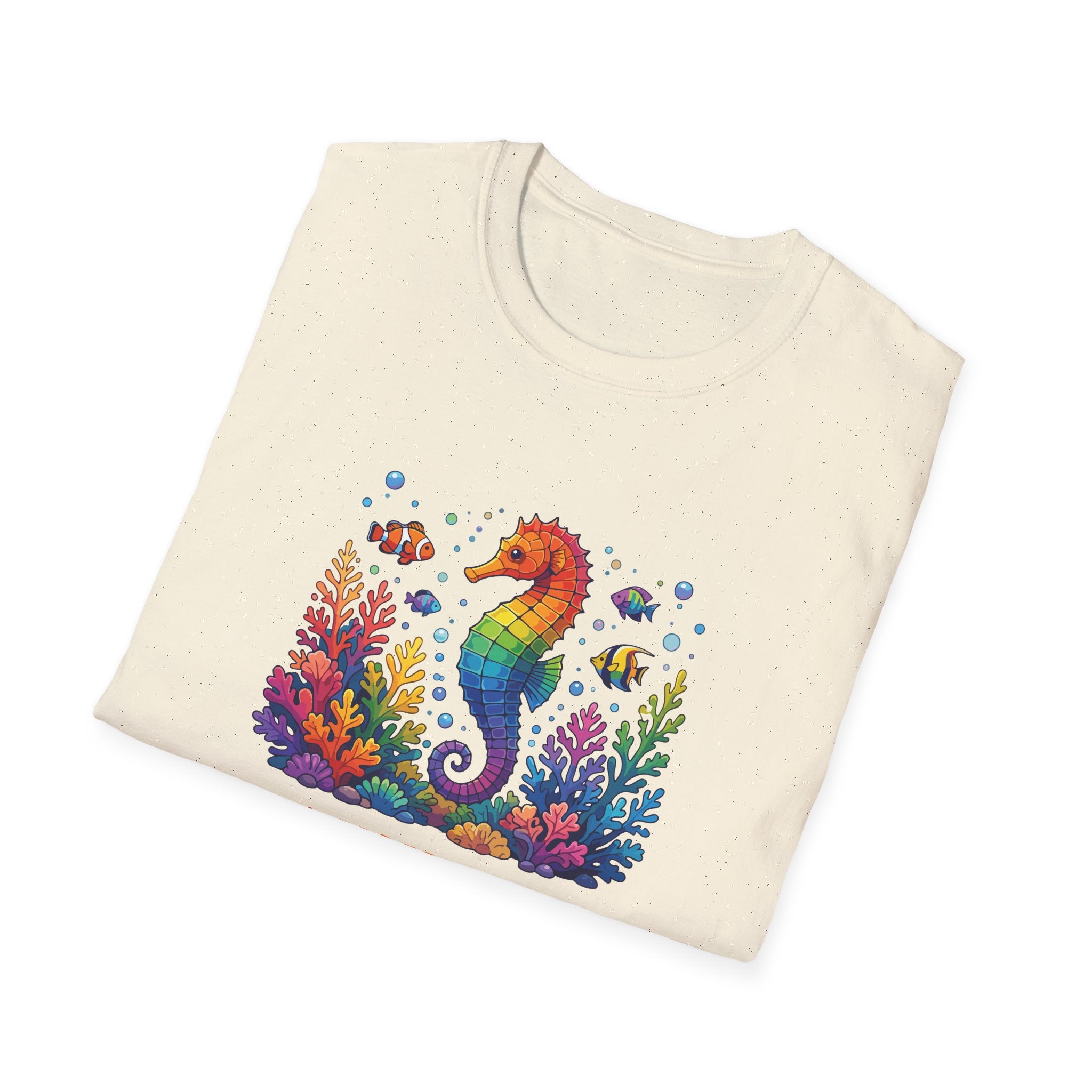 Seahorse Pride T-Shirt — "Sea You Proud" Rainbow LGBTQ+ Tee