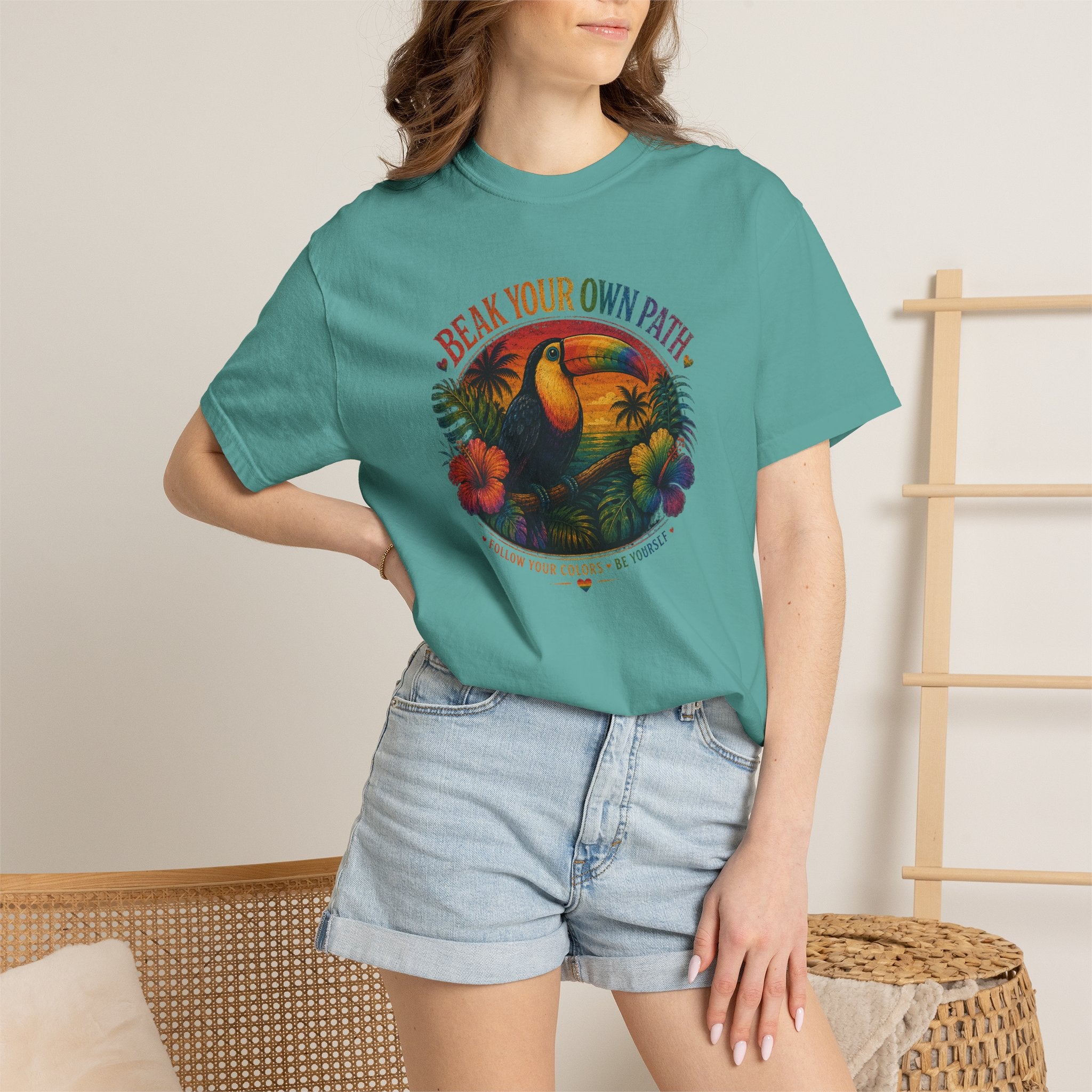 Toucan 'Beak Your Own Path' Graphic T-Shirt