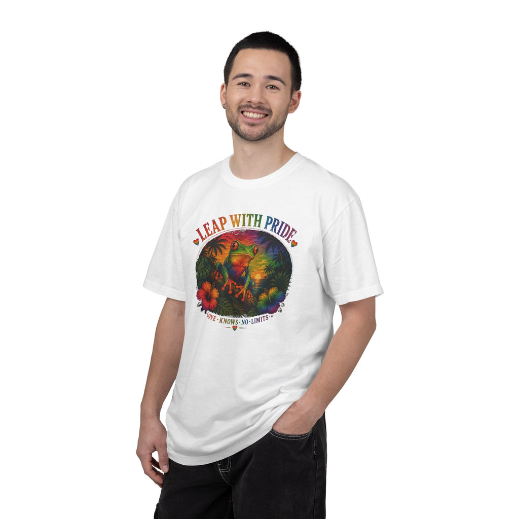 Leap With Pride T-Shirt — Rainbow Frog Graphic Tee (Love Knows No Limits)