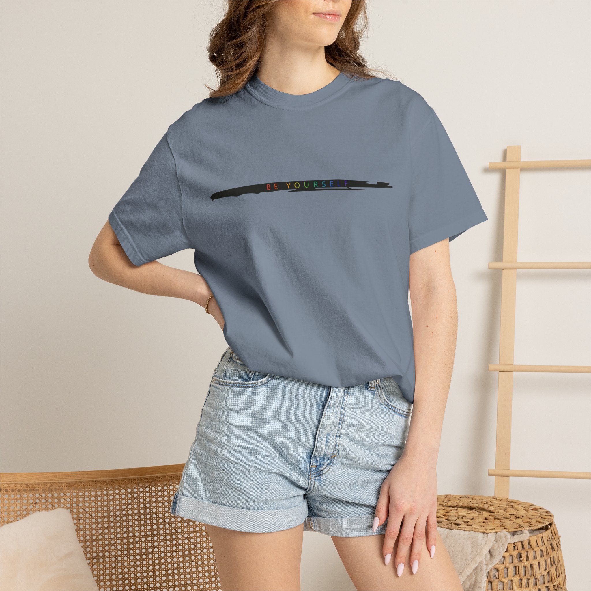 Closet Rebel "Be yourself" T-Shirt — Minimal Vintage Streetwear Tee