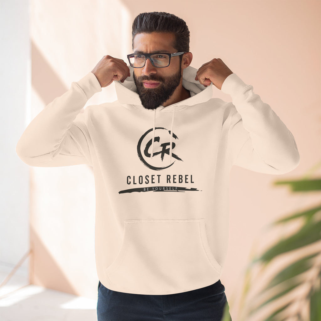 Closet Rebel Logo Hoodie — Minimal Urban Fleece Pullover