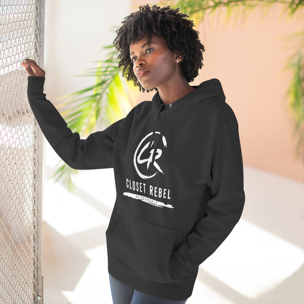 Closet Rebel Logo Hoodie — Minimal Urban Fleece Pullover
