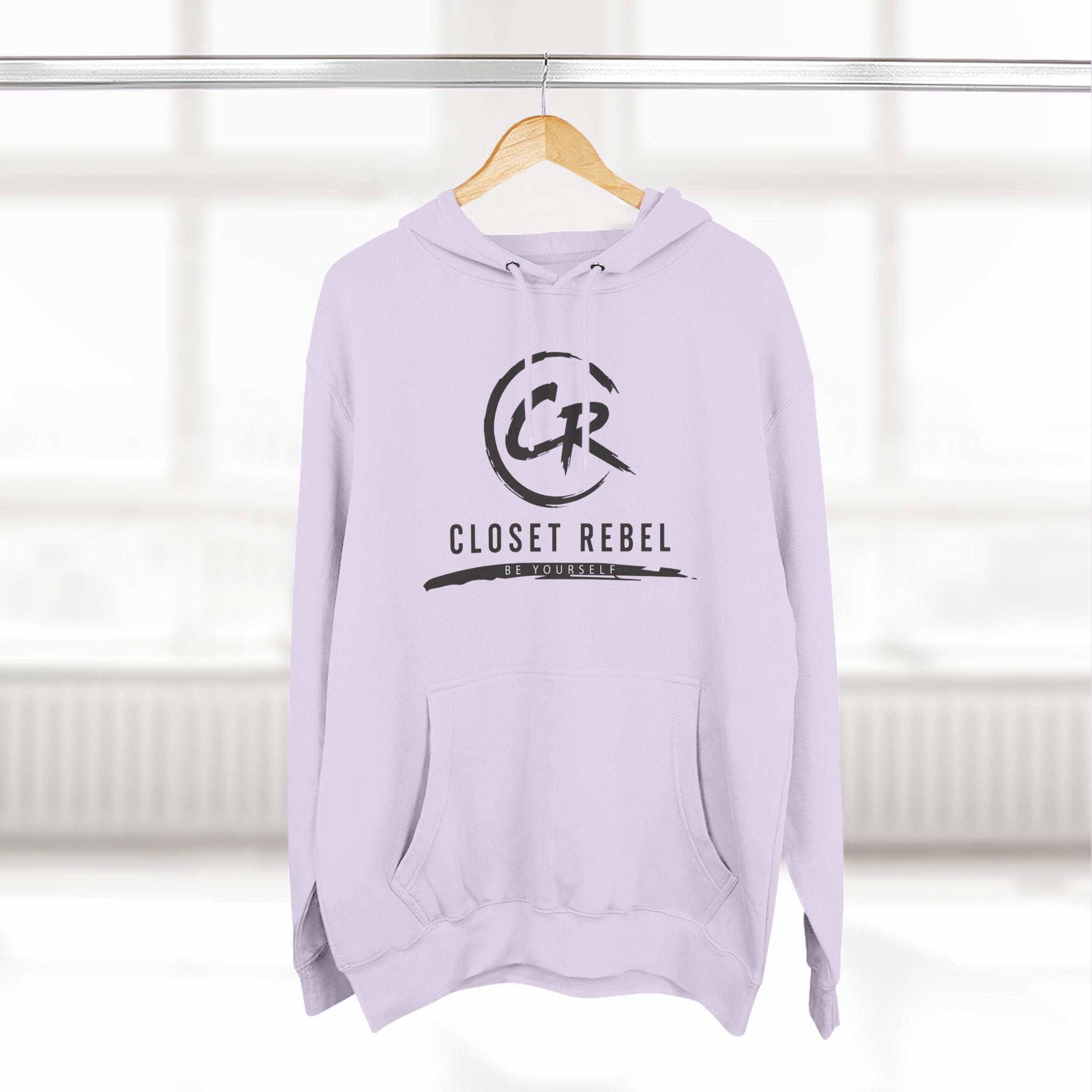Closet Rebel Logo Hoodie — Minimal Urban Fleece Pullover