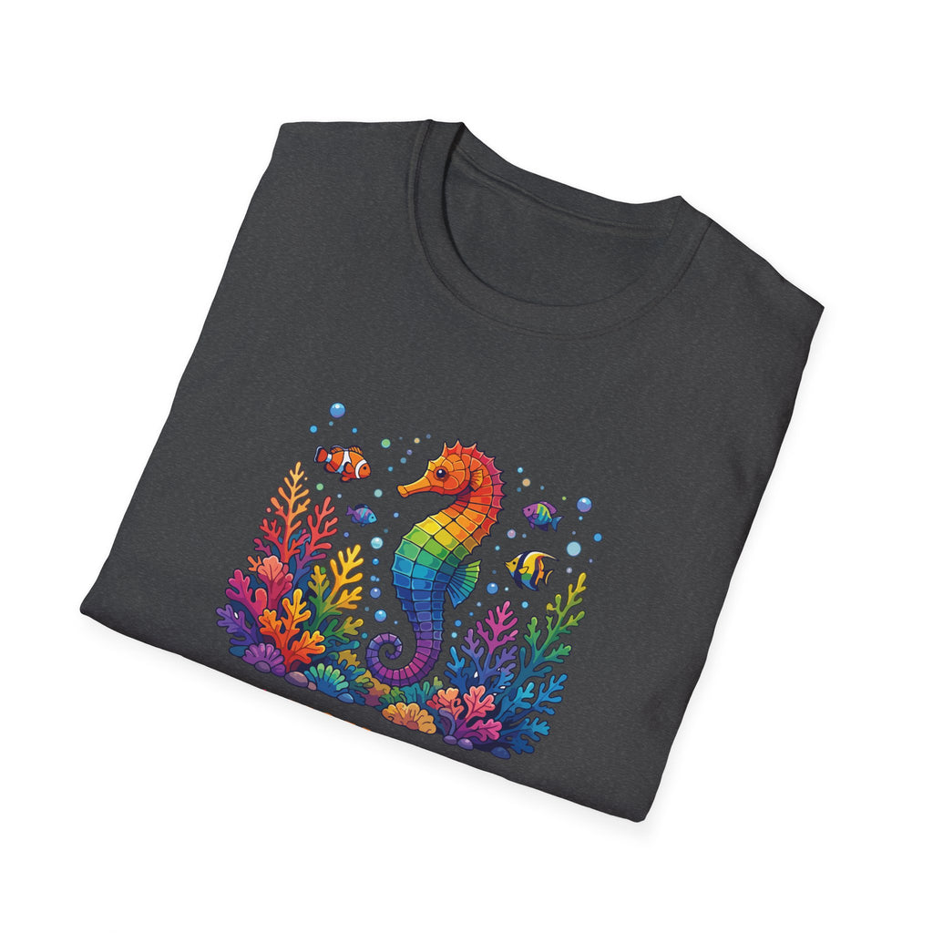 Seahorse Pride T-Shirt — "Sea You Proud" Rainbow LGBTQ+ Tee