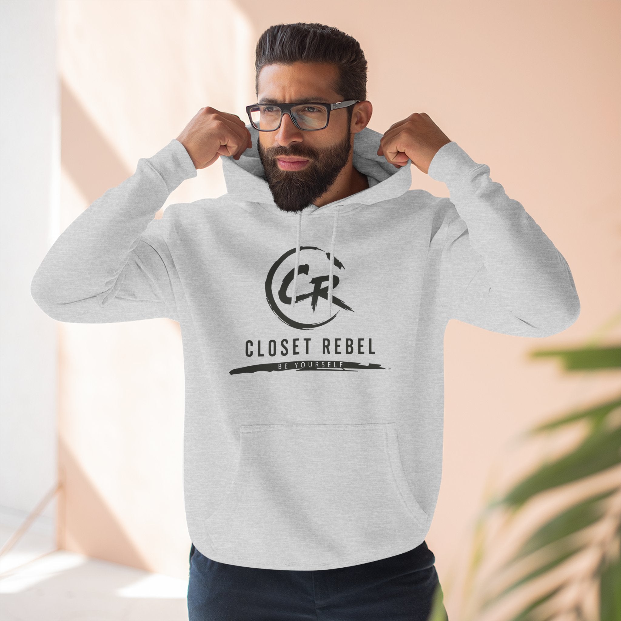 Closet Rebel Logo Hoodie — Minimal Urban Fleece Pullover