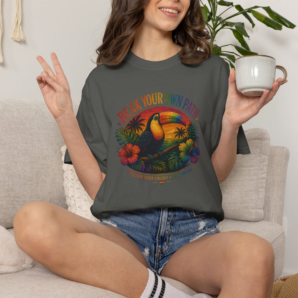 Toucan 'Beak Your Own Path' Graphic T-Shirt