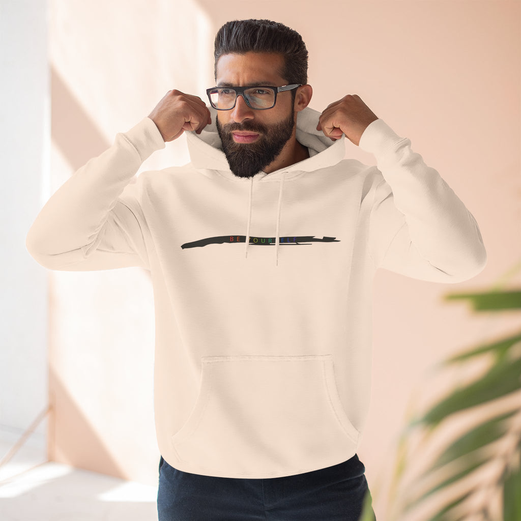 Closet Rebel "Be Yourself" Logo Hoodie — Minimal Urban Fleece Pullover