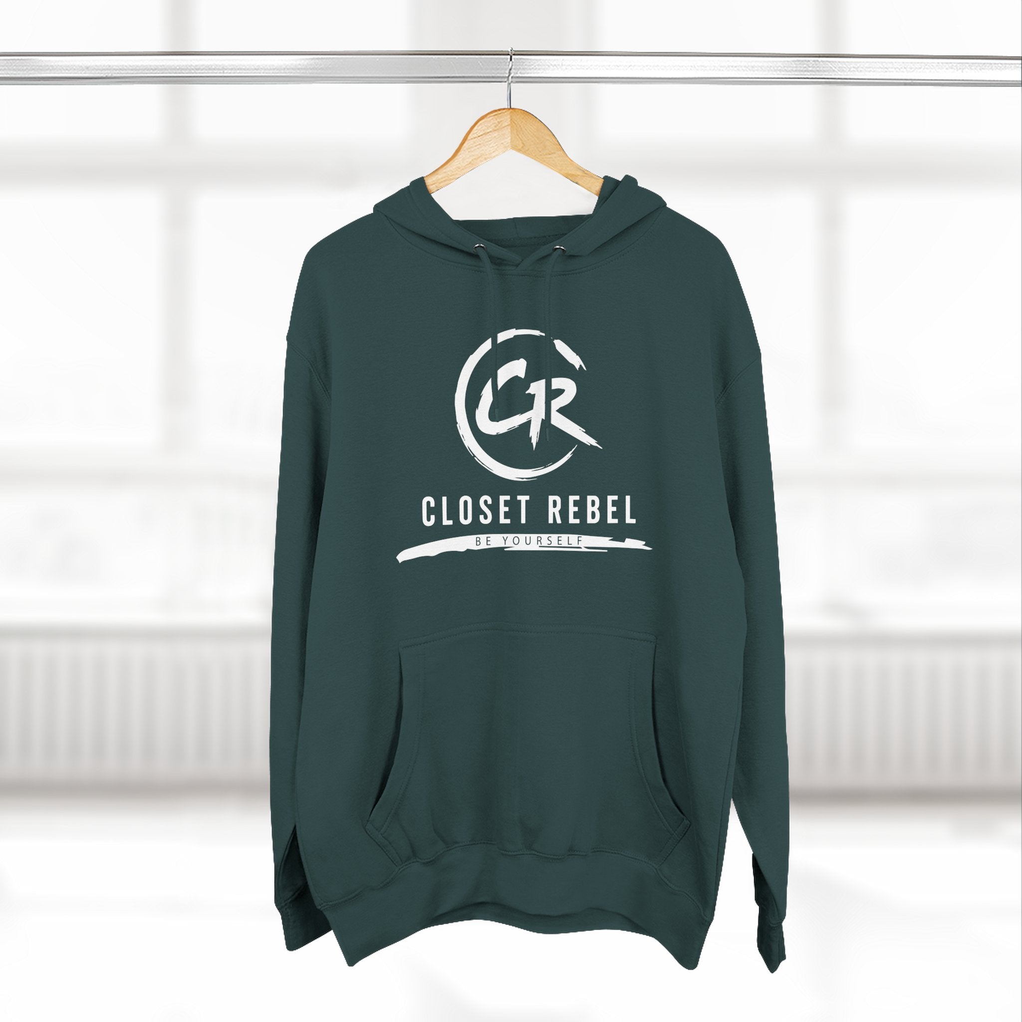 Closet Rebel Logo Hoodie — Minimal Urban Fleece Pullover