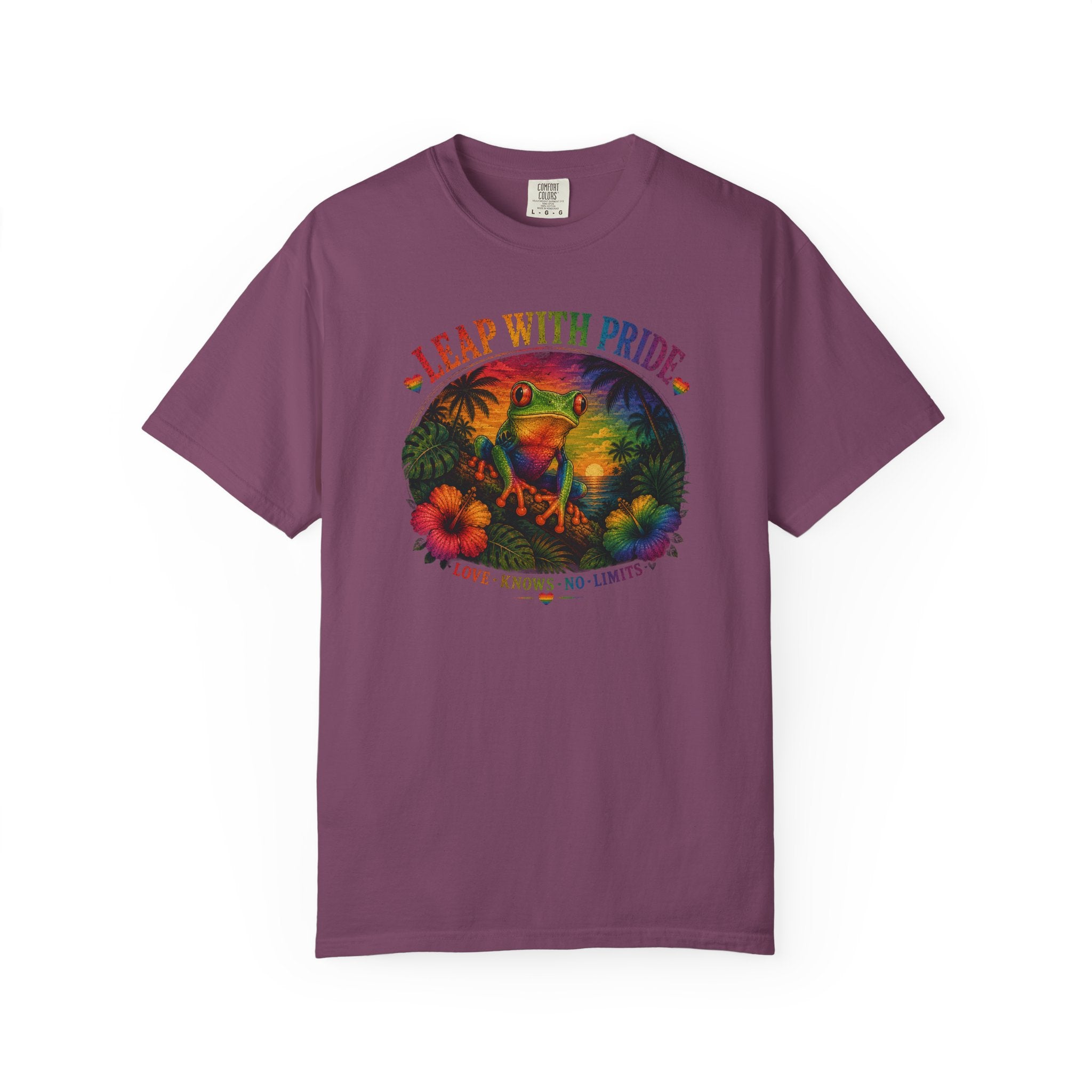 Leap With Pride T-Shirt — Rainbow Frog Graphic Tee (Love Knows No Limits)